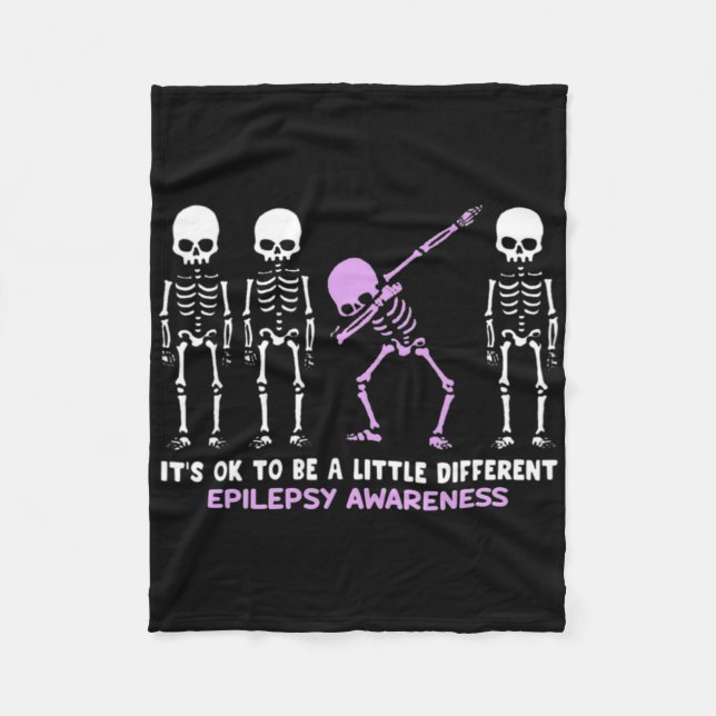 Epilepsy Awareness It's Ok To Be A Little Differen Fleecefilt (Framsidan)