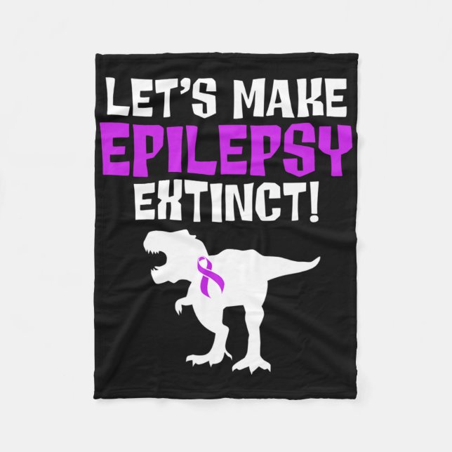 Epilepsy Awareness Make Epileptic Warrior Survivor Fleecefilt (Framsidan)