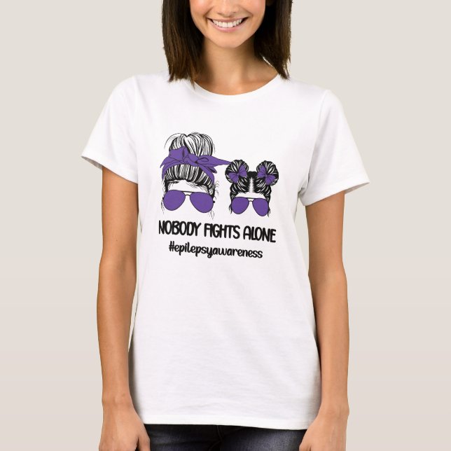 Epilepsy Awareness Month | Epilepsy Warrior Family T Shirt (Framsida)