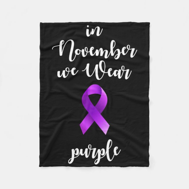 Epilepsy Awareness Month In November We Wear Purpl Fleecefilt (Framsidan)