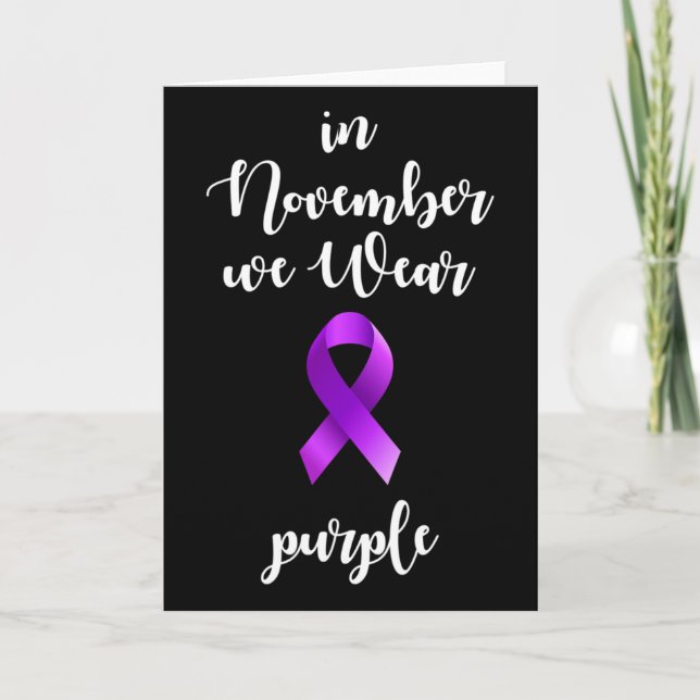 Epilepsy Awareness Month In November We Wear Purpl Kort (Framsida)