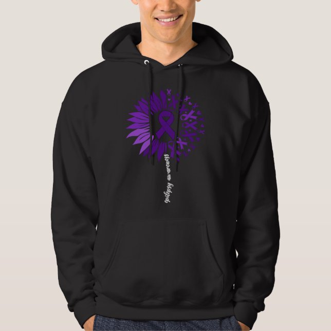 Epilepsy Awareness Month Purple For Women Epilepsy Hoodie (Framsida)