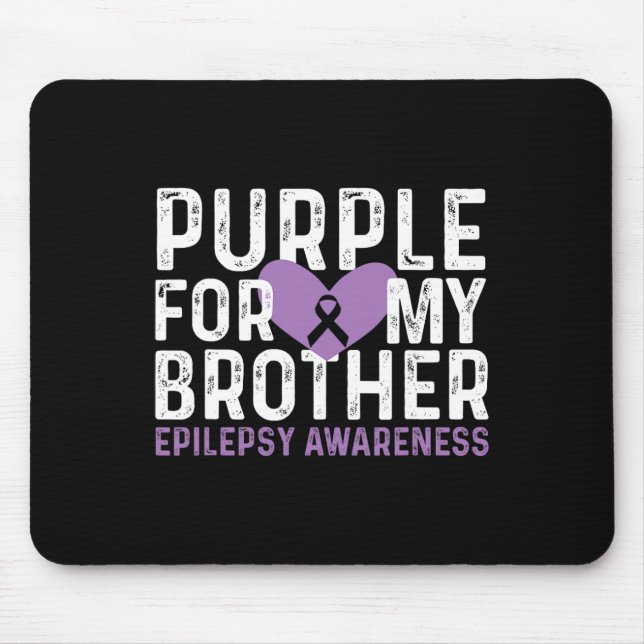 Epilepsy Awareness Purple For My Brother Ribbon  Musmatta (Framsidan)