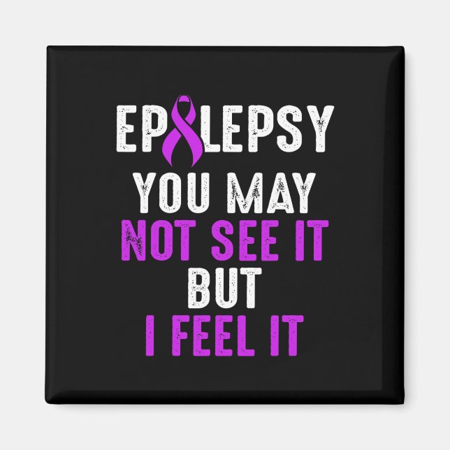 Epilepsy Awareness See Epileptic Warrior Survivor  Magnet (Framsidan)