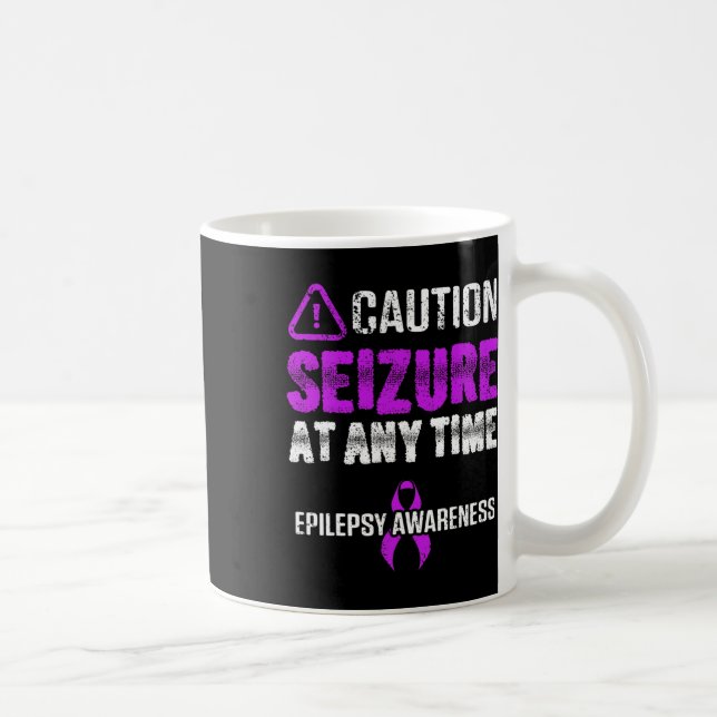 Epilepsy Awareness Seizure Epileptic Warrior Survi Kaffemugg (Höger)