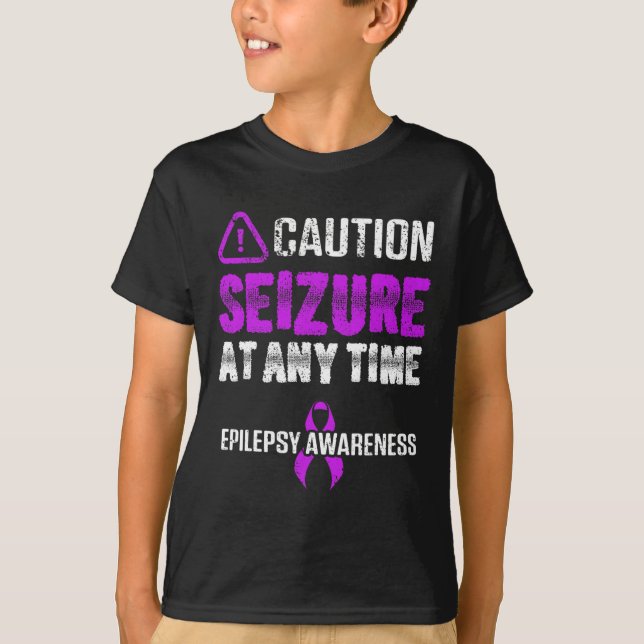 Epilepsy Awareness Seizure Epileptic Warrior Survi T Shirt (Framsida)