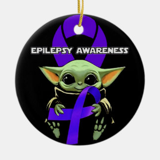 Epilepsy Awareness Shirt Julgransprydnad Keramik