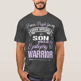 Epilepsy Awareness T Support Son Warrior Walk T Shirt