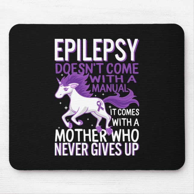 Epilepsy Awareness Unicorn Purple Ribbon Seizure D Musmatta (Framsidan)