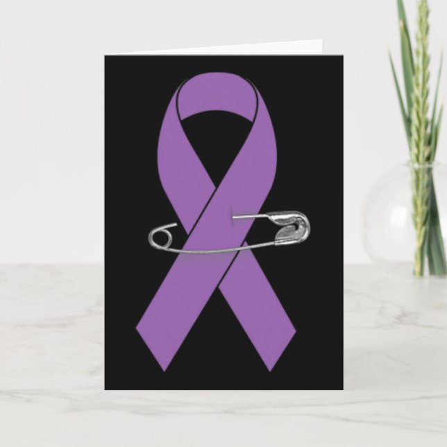 Epilepsy Awareness Walk Supporter Ribbon  Kort (Framsida)