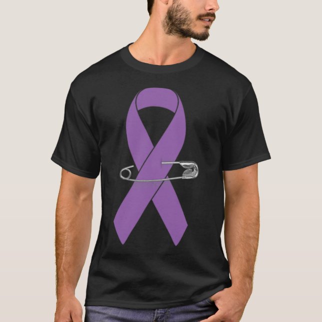 Epilepsy Awareness Walk Supporter Ribbon  T Shirt (Framsida)