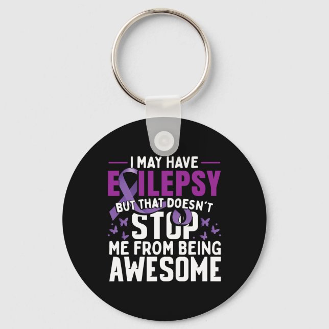 Epilepsy Awareness Warrior 1 Nyckelring (Framsida)