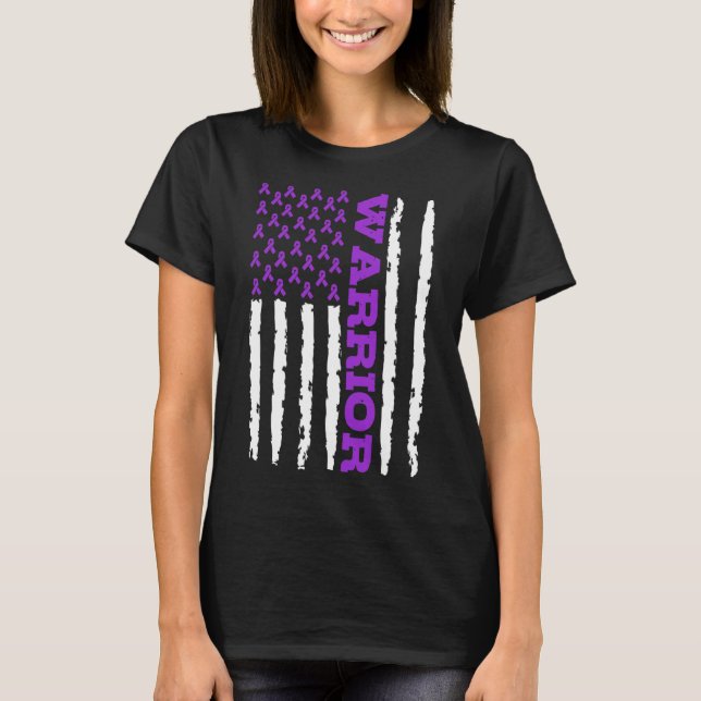 Epilepsy Awareness Warrior T Shirt (Framsida)