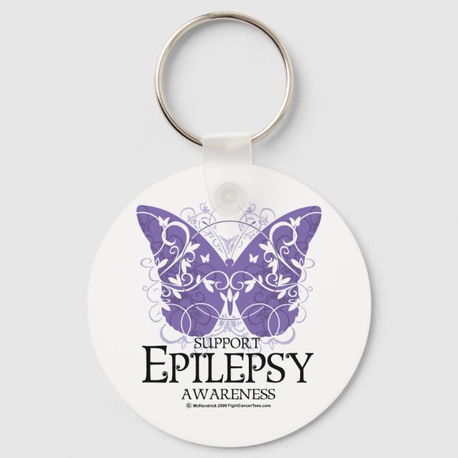 Epilepsy Butterfly Nyckelring (Framsida)