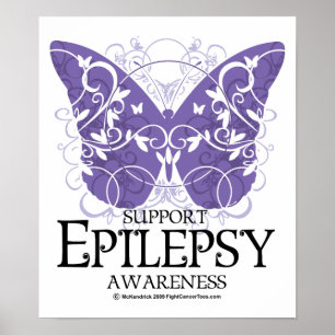 Epilepsy Butterfly Poster