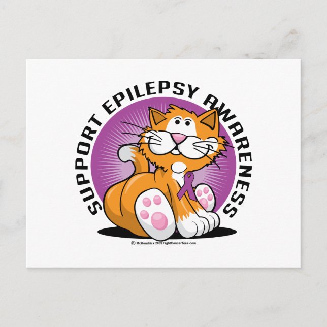 Epilepsy Cat Vykort (Framsida)