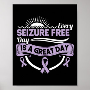 Epilepsy Medvetenhet Band Var Dag Utan Anfall G Poster