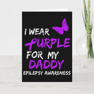 Epilepsy medvetenhet Jag bär lila för min pappa Ri Kort
