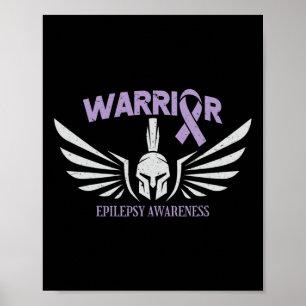 Epilepsy Medvetenhet Warrior Band Poster
