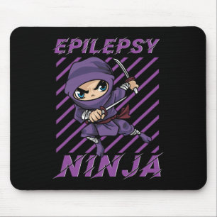 Epilepsy Ninja Lila Ribbon Seizures Awareness Co. Musmatta