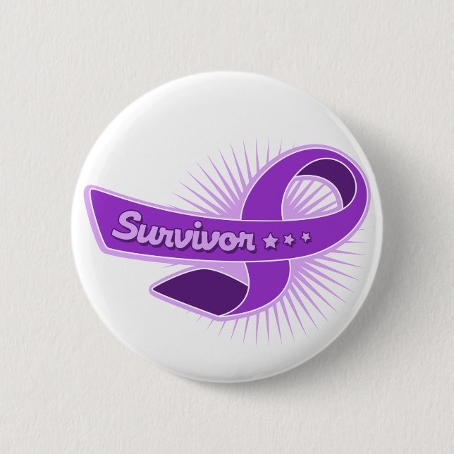 Epilepsy Survivor Ribbon Knapp (Framsida)