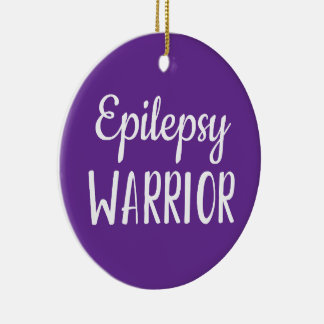 Epilepsy Warrior Julgransprydnad Keramik