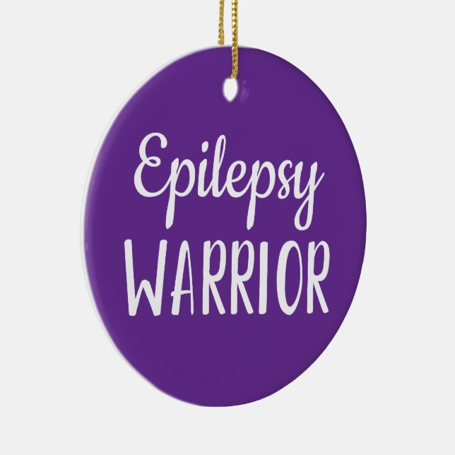 Epilepsy Warrior Julgransprydnad Keramik (Höger)