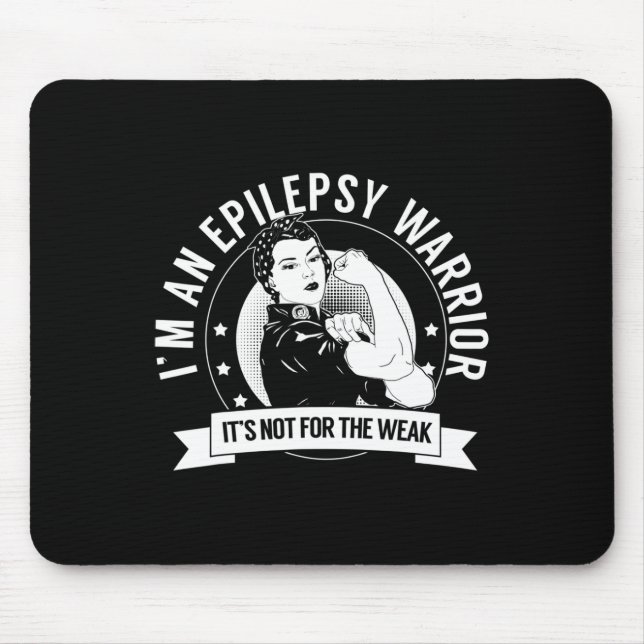 Epilepsy Warrior NFTW - Medvetenhet om epilepsi Musmatta (Framsidan)