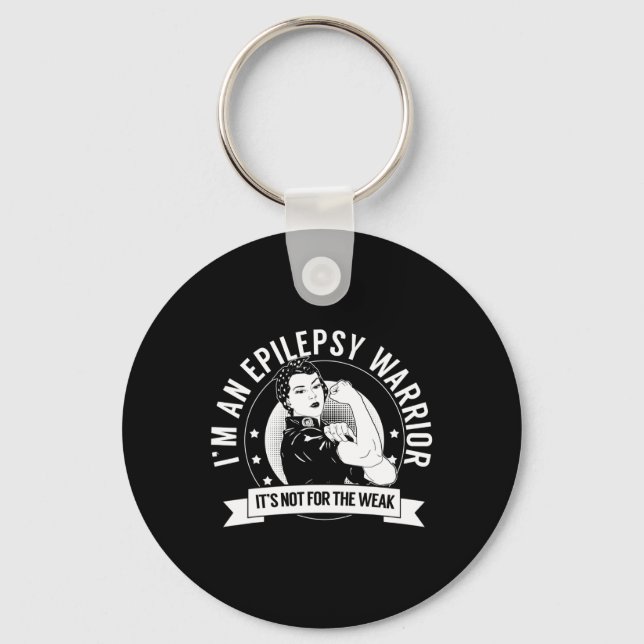 Epilepsy Warrior NFTW - Medvetenhet om epilepsi Nyckelring (Framsida)