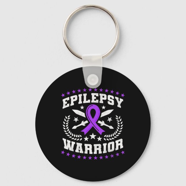 Epilepsy Warrior Nyckelring (Framsida)