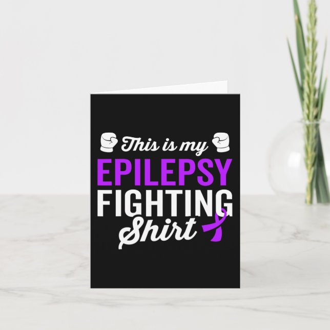 Epilepsy Warrior Survivor Awareness Get well Recov Kort (Framsida)