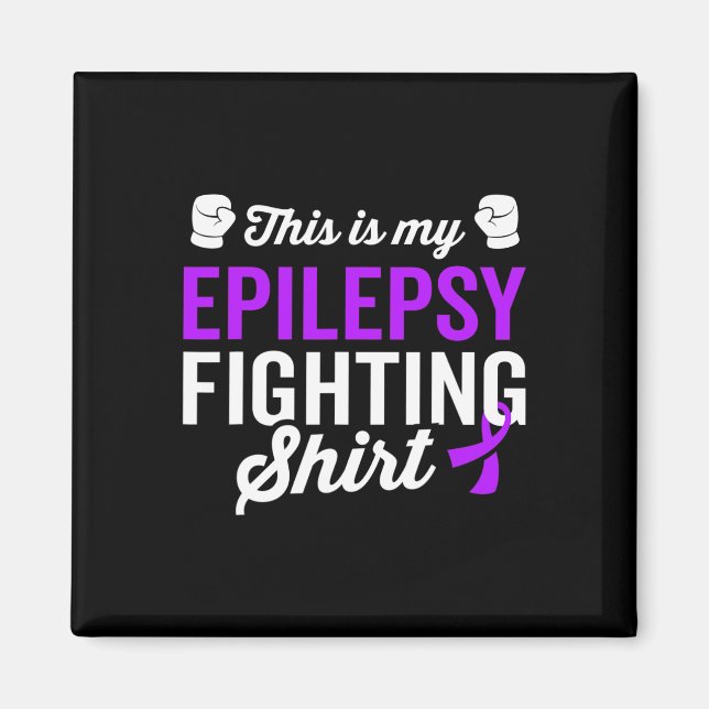 Epilepsy Warrior Survivor Awareness Get well Recov Magnet (Framsidan)