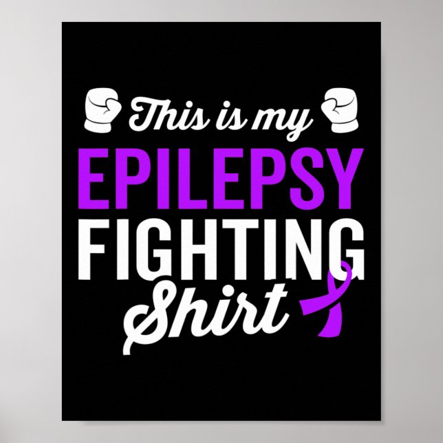 Epilepsy Warrior Survivor Awareness Get well Recov Poster (Framsidan)