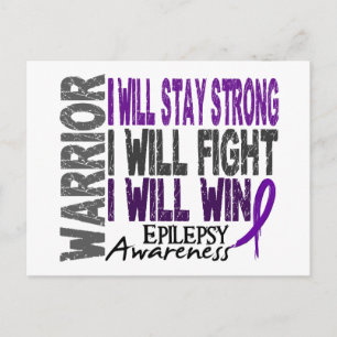 Epilepsy Warrior Vykort