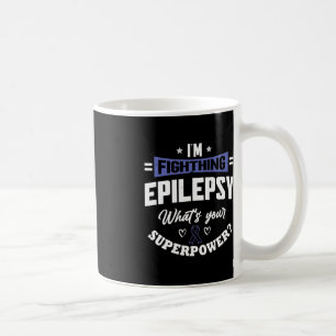 Epileptiskt anfall och Lila Ribbon Epilepsi Awar Kaffemugg