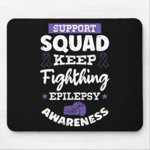 Epileptiskt anfall och Lila Ribbon Epilepsi Awar Musmatta