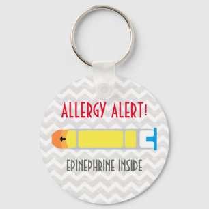 Epinephrine Allergy Alert Nyckelring
