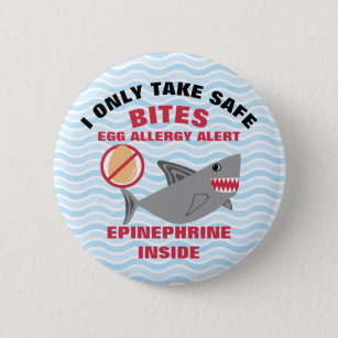 Epinephrine för varning för hajäggallergi vaken knapp