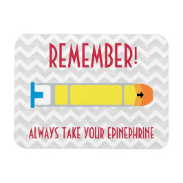 Epinephrine Reminder Magnet for Allergies