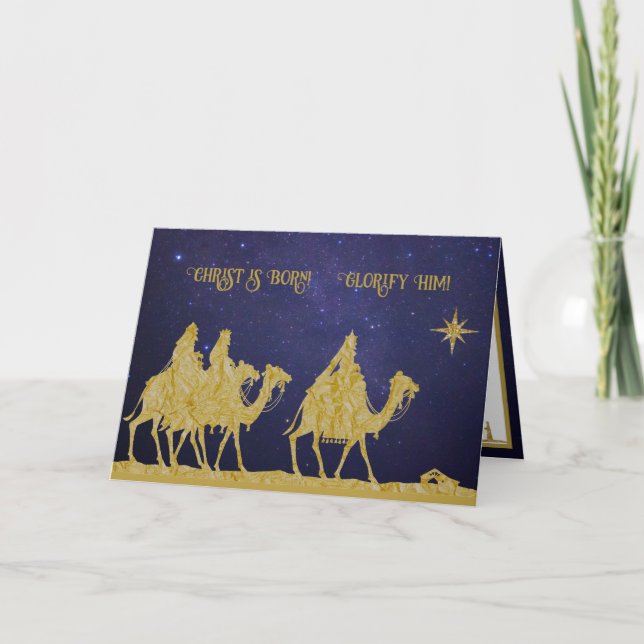 Epiphany Feast of Three Kung Byzantine Catholic C Kort (Framsida)