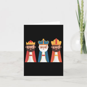 Epiphany Feliz Dia De Reyes Three Wise Manar Lyckl Kort