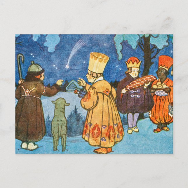 Epiphany Three Kings from the East by Zdenek Guth Vykort (Framsida)