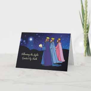 Epiphany Three Kung Robed in Splendor with Gifts Kort