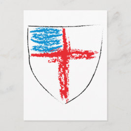 Episcopal Shield Vykort