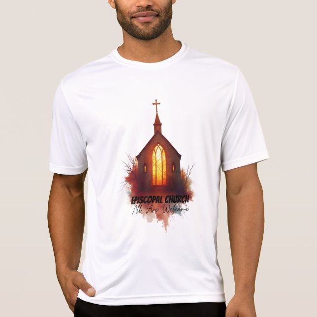 Episcopal Stänk Art - alla är välkomna T Shirt (Framsida)