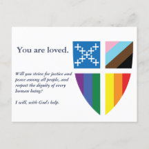 Episcopal stolthetsflagg postkort