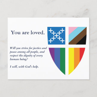 Episcopal stolthetsflagg postkort vykort