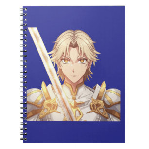 Episk Anime Warrior Riddare Fantasy Anteckningsbok