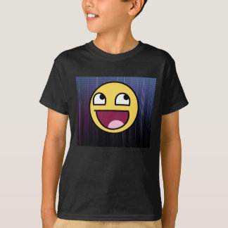 Episk ansikte- och baksidamönsterskjorta tee shirt