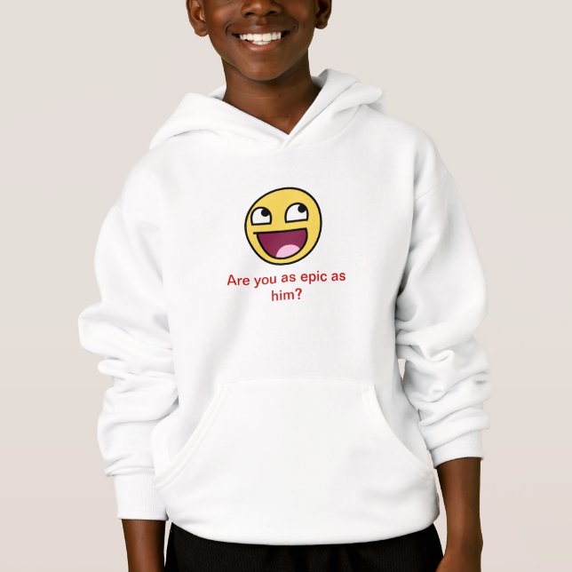 episk ansiktehoodie tee shirt (Framsida)